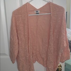 Pink 3/4 sleeve Cardigan